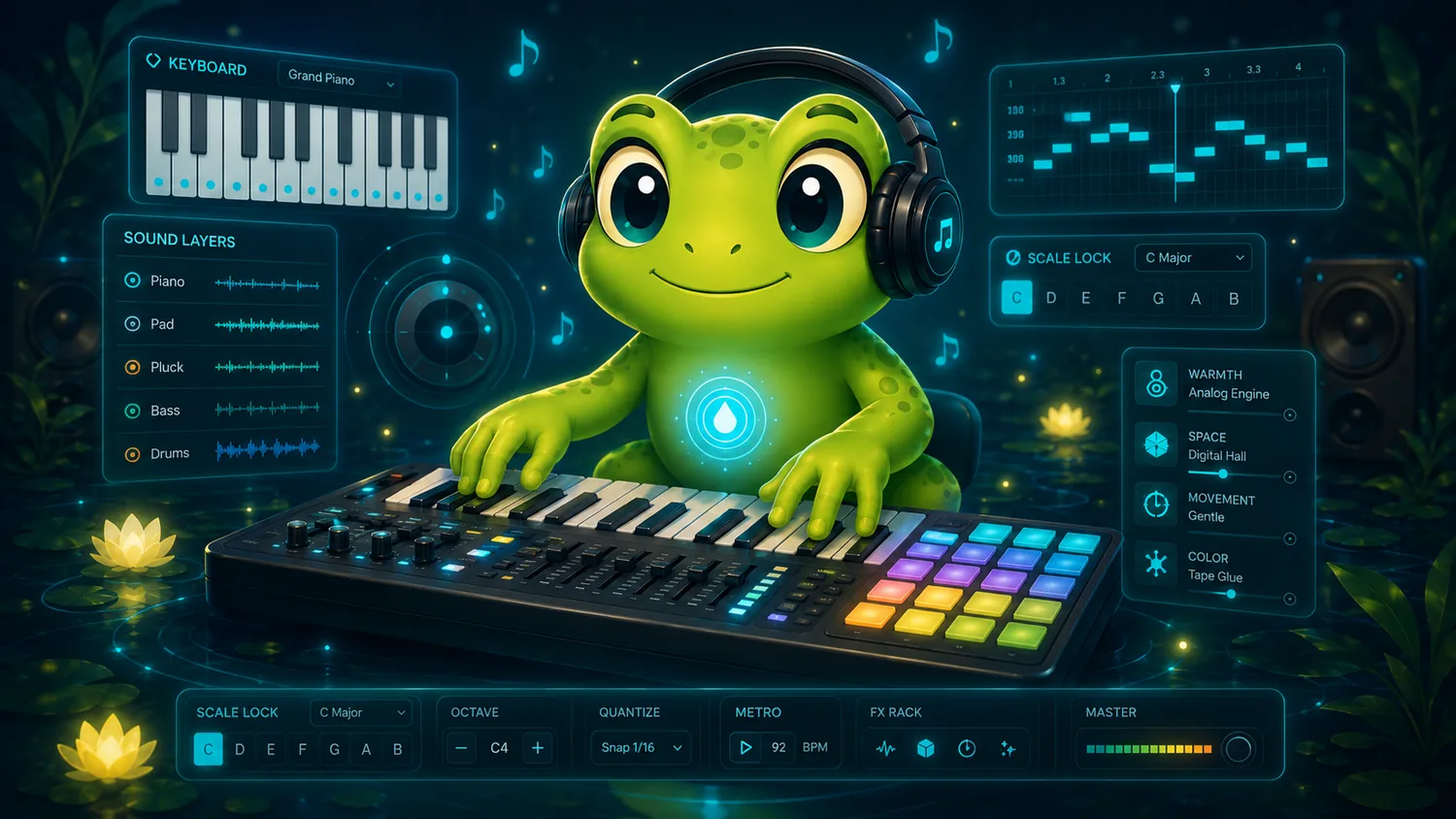 A playable world for musical ideas.