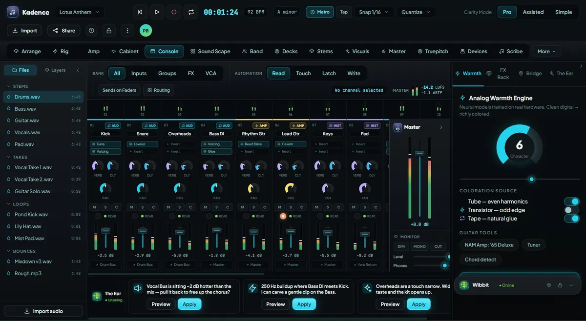 Console UI preview