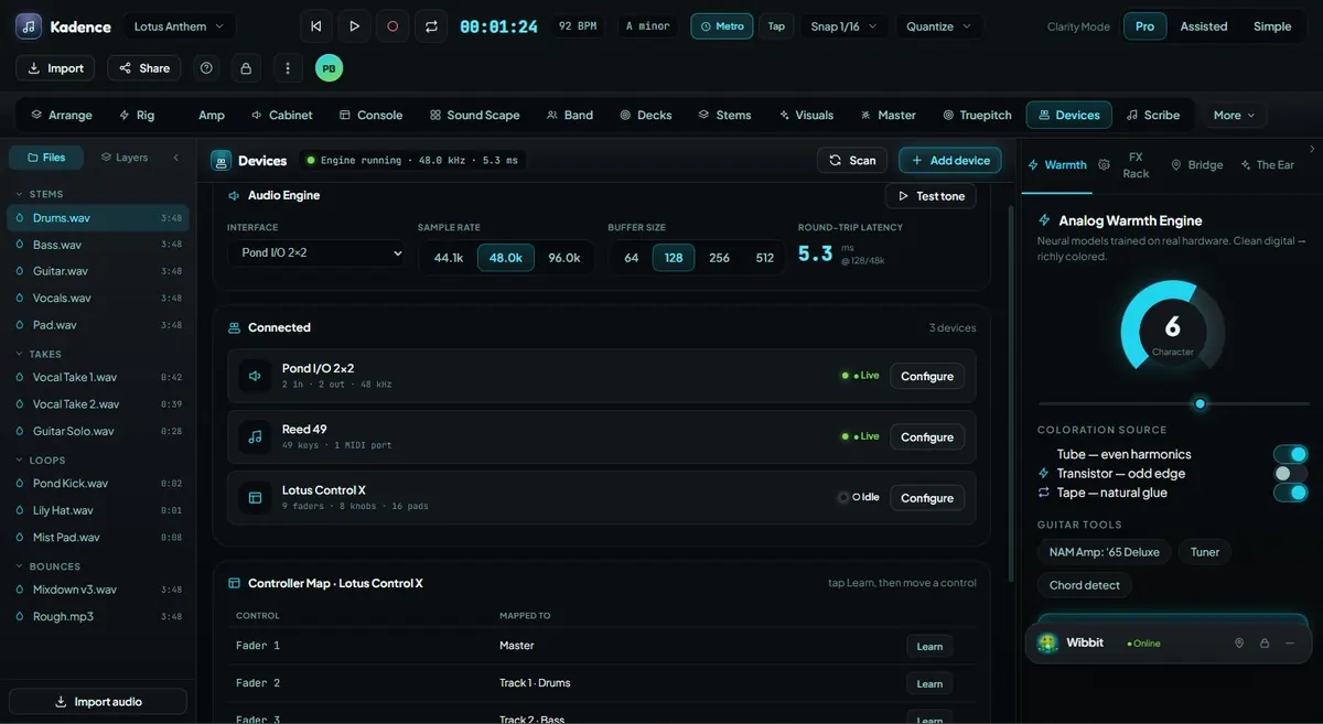 Console Bridge UI preview