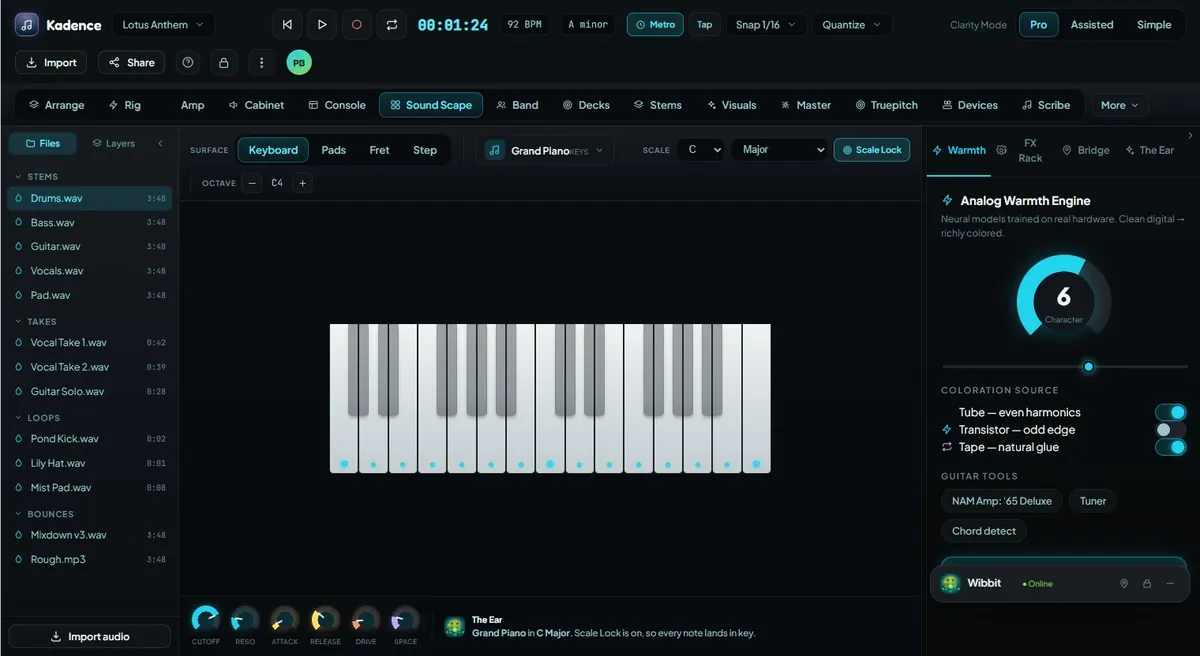Sound Scape UI preview